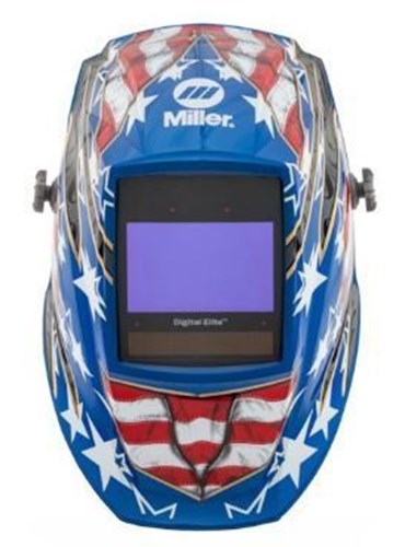 Miller Welding Helmet Stars and Stripes Front, #264852